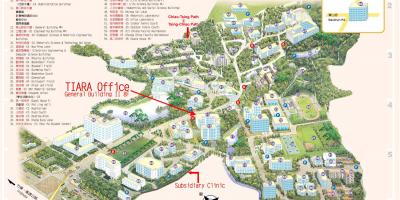 Tsinghua их сургуулийн оюутны хотхоны газрын зураг