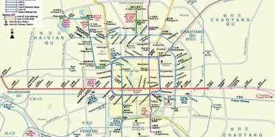 Бээжин метроны газрын зураг