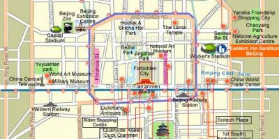 Sanlitun бар Бээжингийн гудамжны газрын зураг