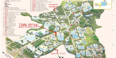 Tsinghua их сургуулийн оюутны хотхоны газрын зураг