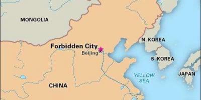 Хориотой хот нь Хятадын газрын зураг